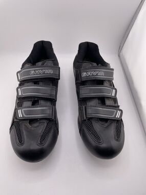 Gavin Cycling Shoes Black Grey Triple Strap Road Mountain Bike Womens Size 7.5